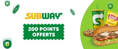 Parrainage Subway : programme de fidélité subway rewards