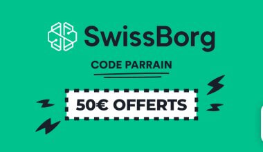 Code de parrainage Swissborg 50€ offerts en Bitcoin
