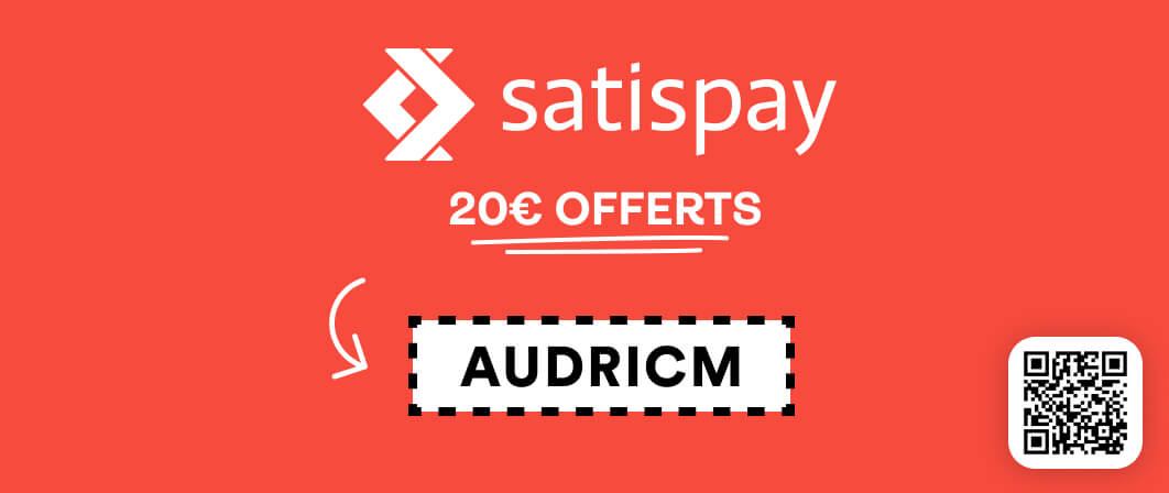 Satispay 20€ offerts