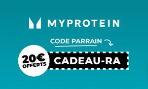 MyProtein : 20€ offerts code promo de parrainage