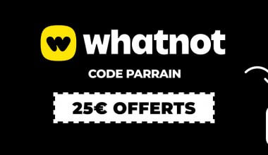 Code promo de parrainage WhatNot 25€ offerts code parrain