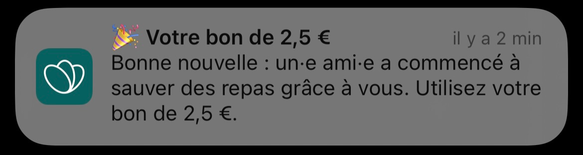 Bon d'achat too good to go