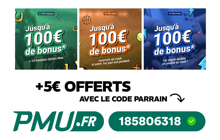 5€ offerts freebets PMU