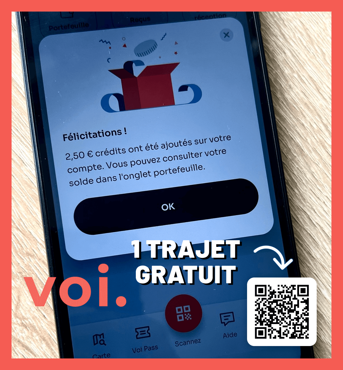 Voi crédit offert gratuit avec le parrainage Voi crédit offert gratuit