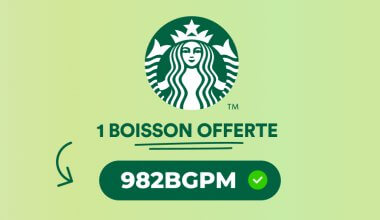 Starbucks France : code de parrainage pour 1 boisson offerte
